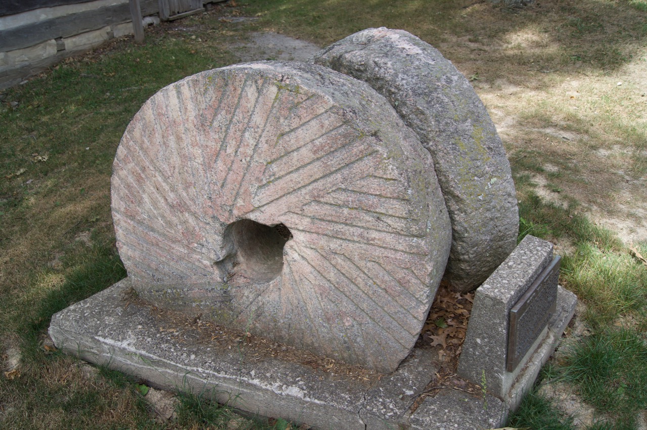 Water-powered millstones